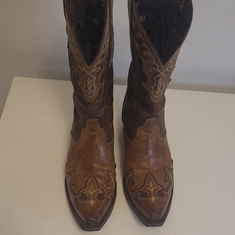 Ariat Brown Western Ankle Boots - Picture 8 of 16